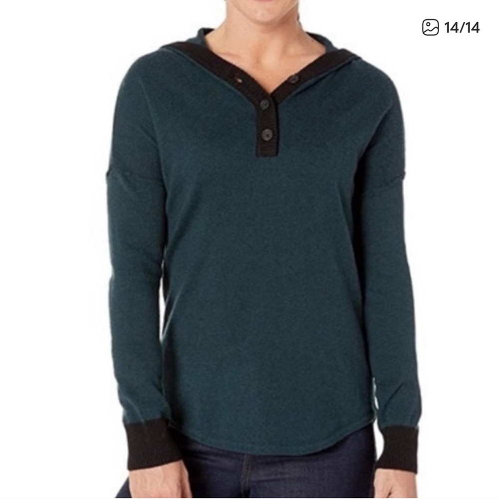 Smartwool Women's XL Lightweight Shadow Pine Hoodie Wool Sweater Outdoor - Picture 2 of 14